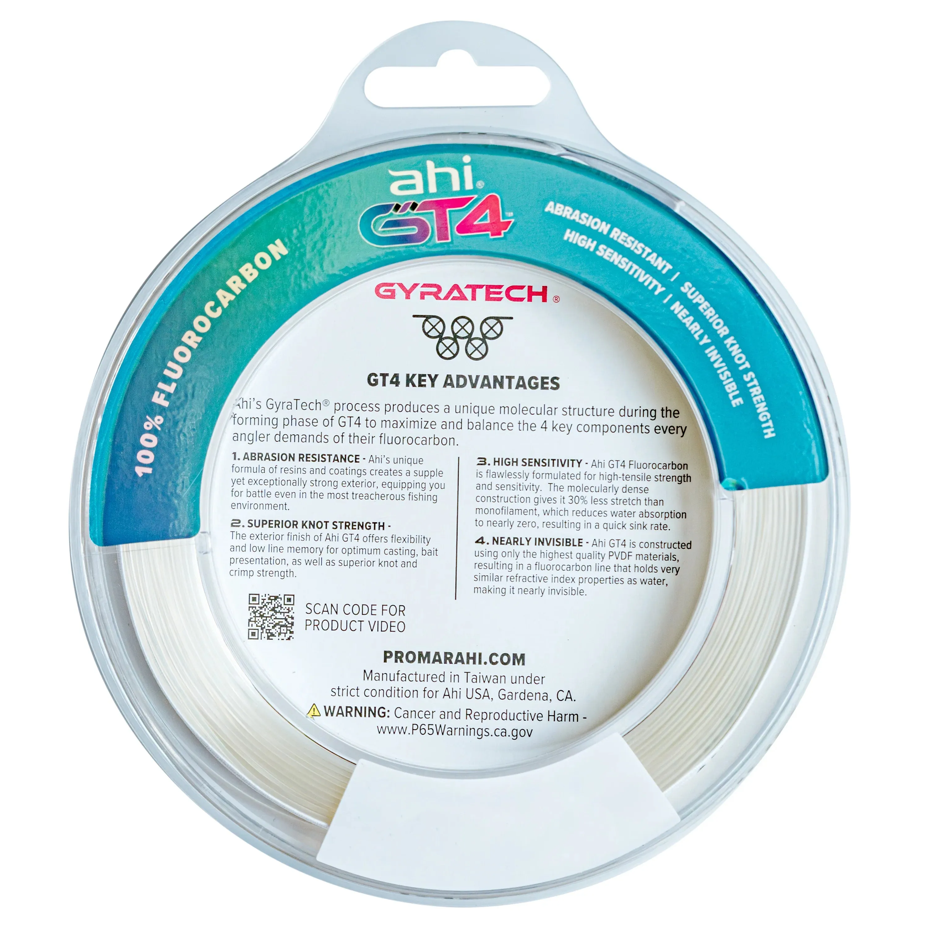 Ahi GT4 Performance Fluorocarbon Line