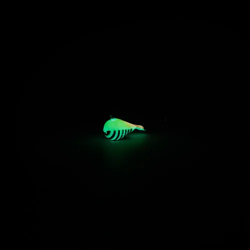 CHARTREUSE PEARL STRIPE GLOW TUNGSTEN JIG