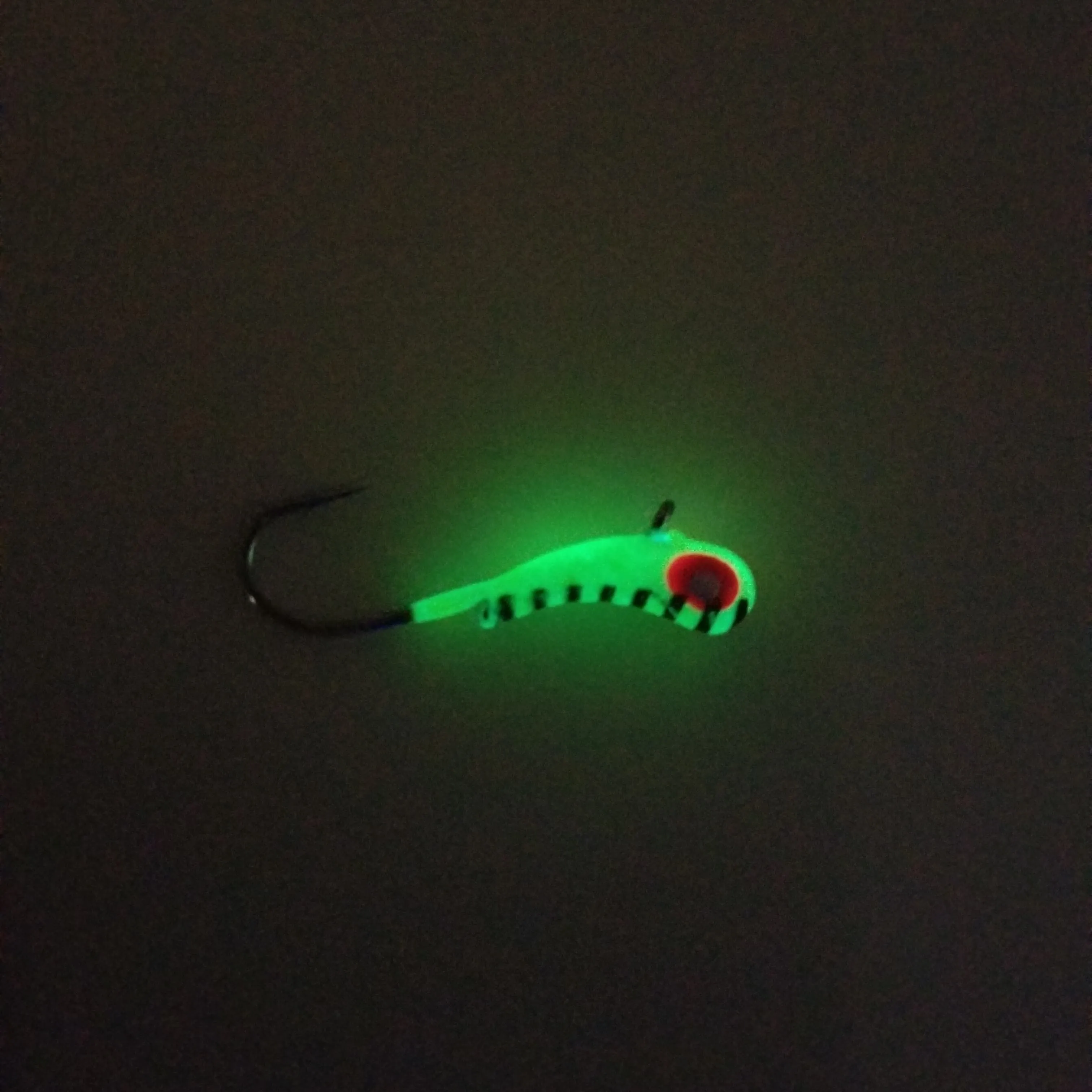 CHARTREUSE STRIPE TUNGSTEN KANOE JIG