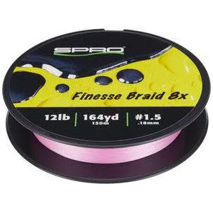 Finesse Braid 8X Flash Pink 164 yds.