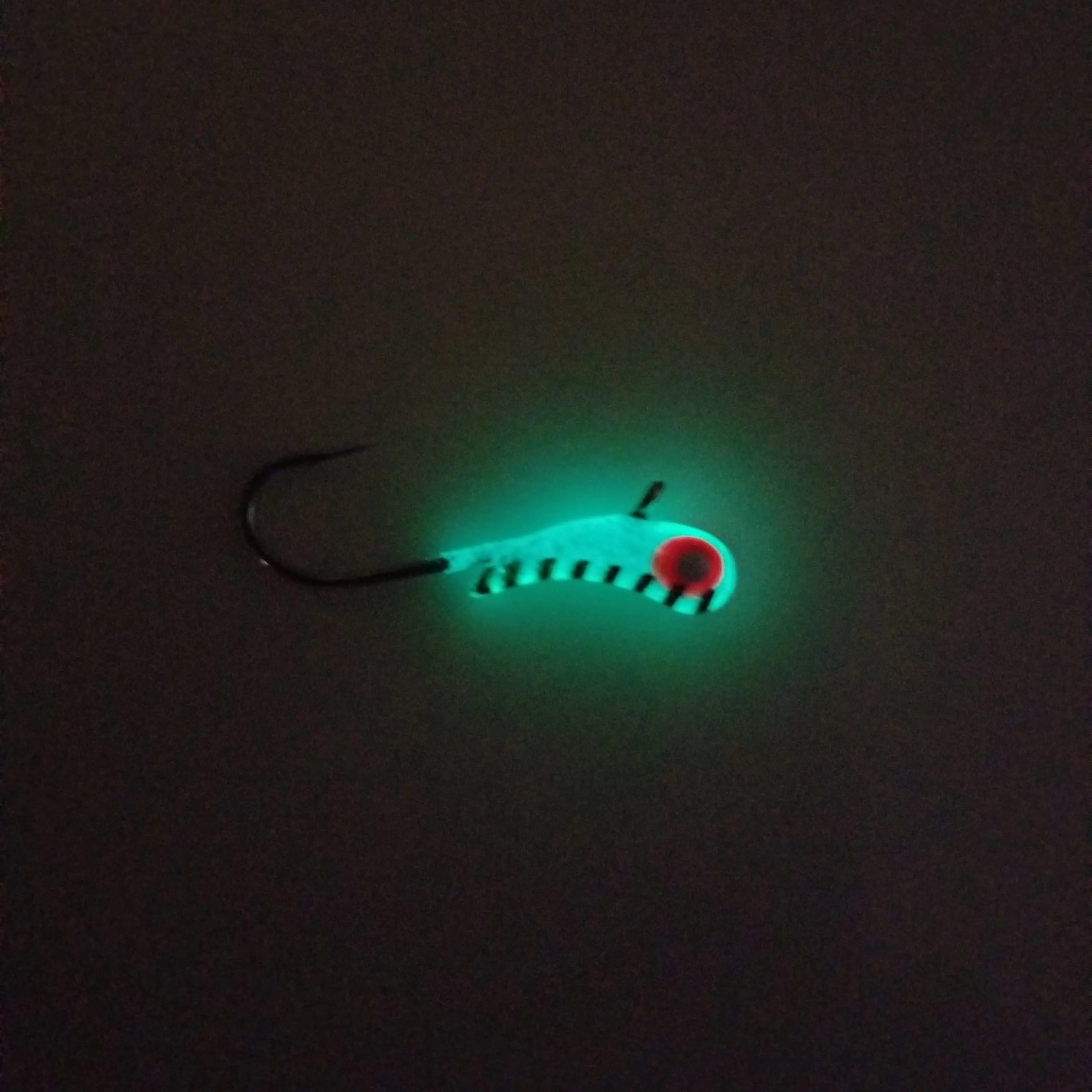 MN MADE OUTDOORS BLUE STRIPE GLOW TUNGSTEN KANOE JIG