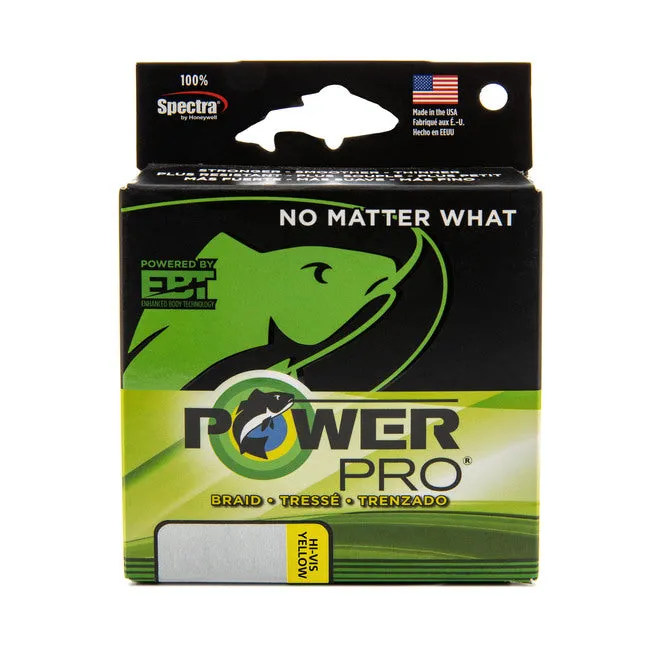 Power Pro Hi-Vis Yellow Braided Line 150 yds