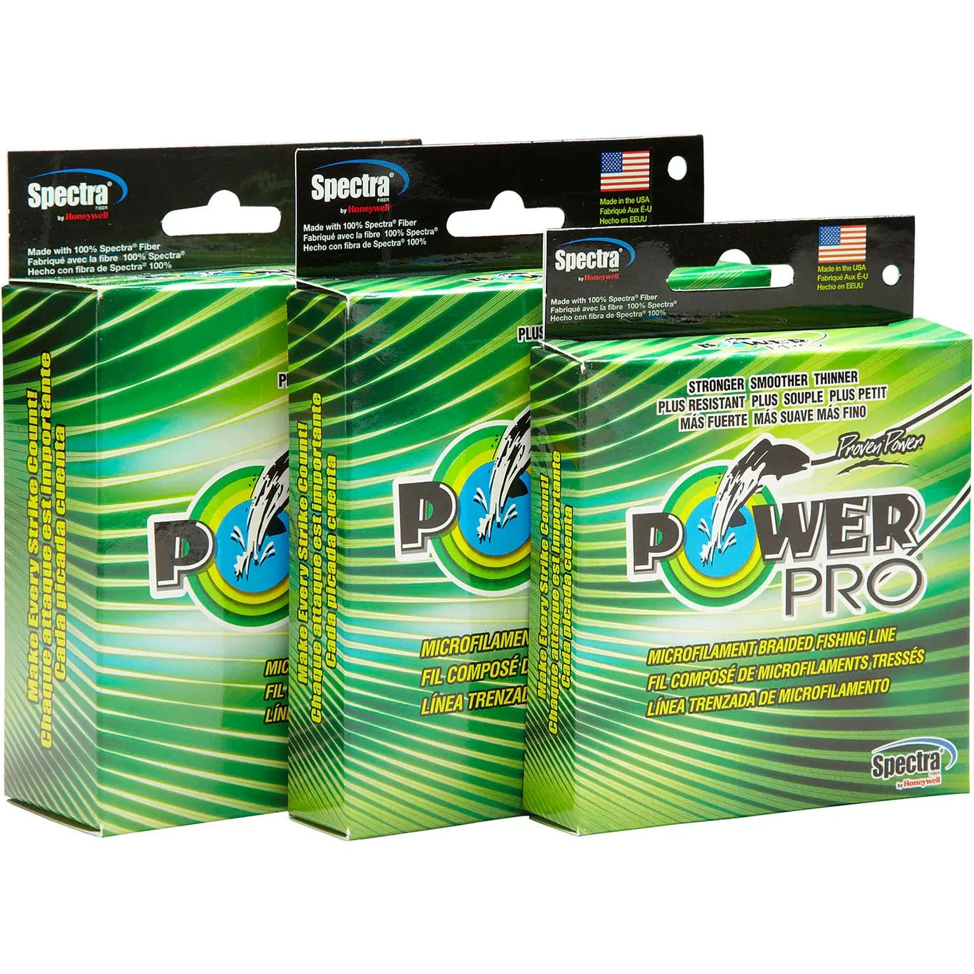 Power Pro Hi-Vis Yellow Braided Line 300yds