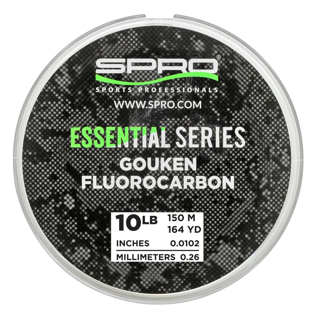 Spro Essential Series Gouken Fluorocarbon Line 164 Yard Spool