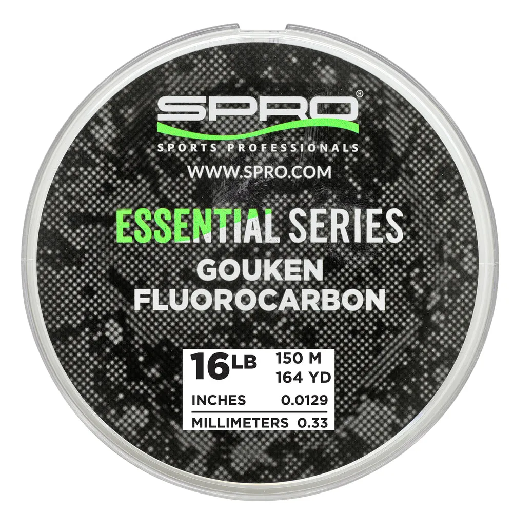 Spro Essential Series Gouken Fluorocarbon Line 164 Yard Spool