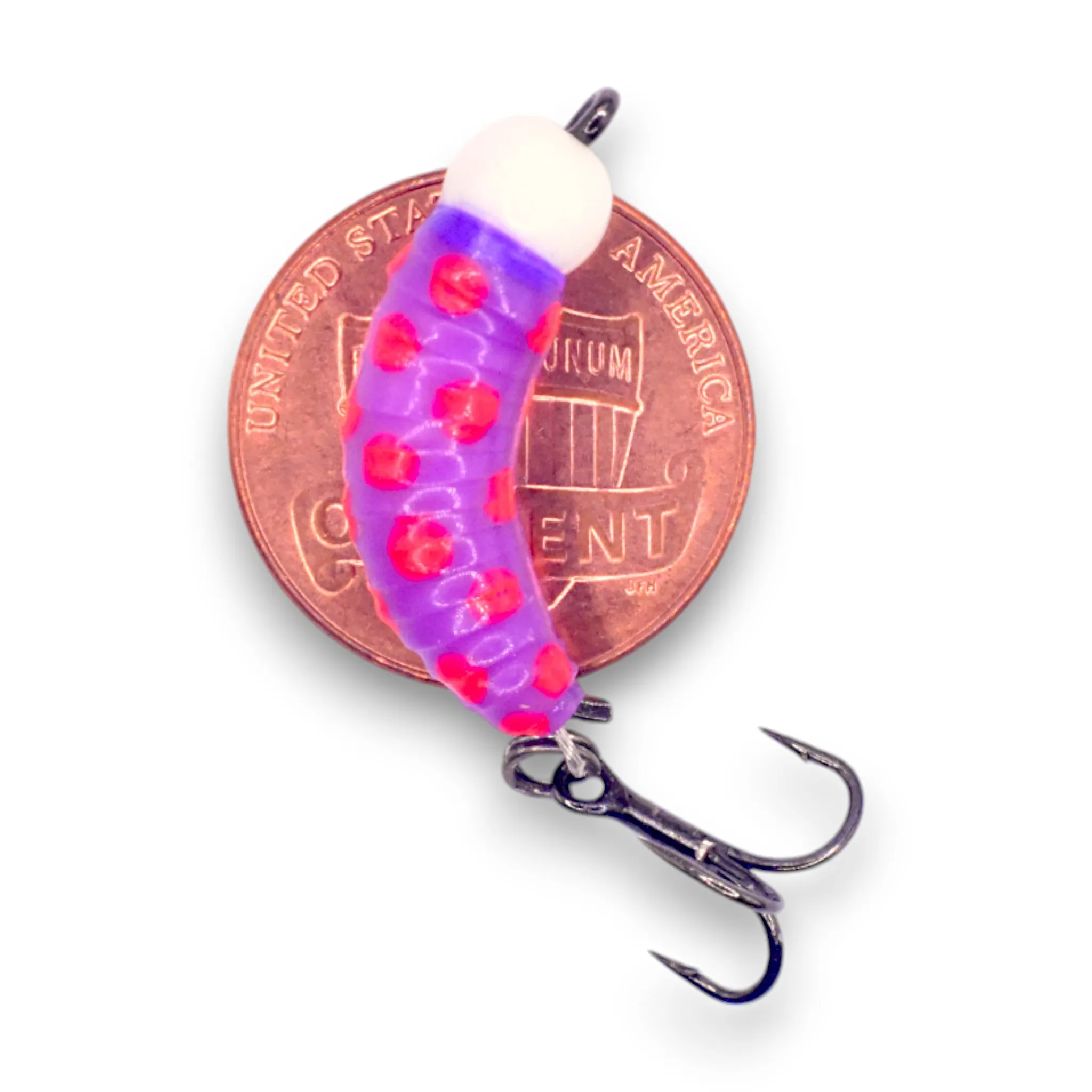 Tungsten Mighty Maggot Jig | Compact Treble Hook Lure  Kenders Outdoors
