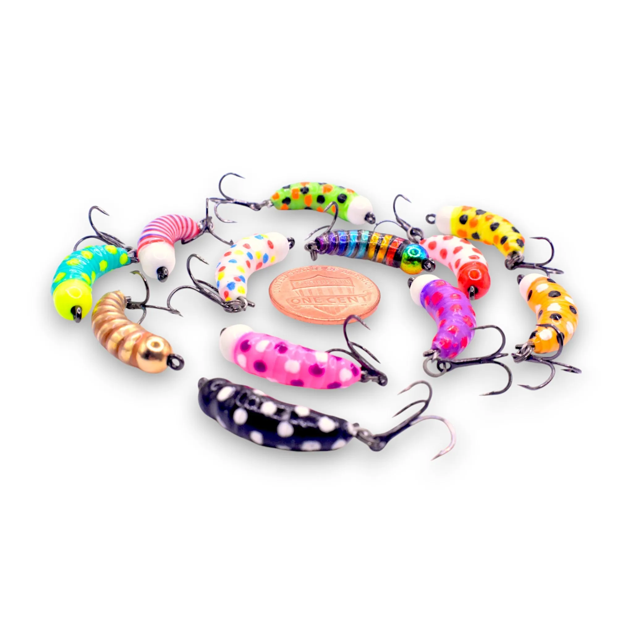 Tungsten Mighty Maggot Jig | Compact Treble Hook Lure  Kenders Outdoors
