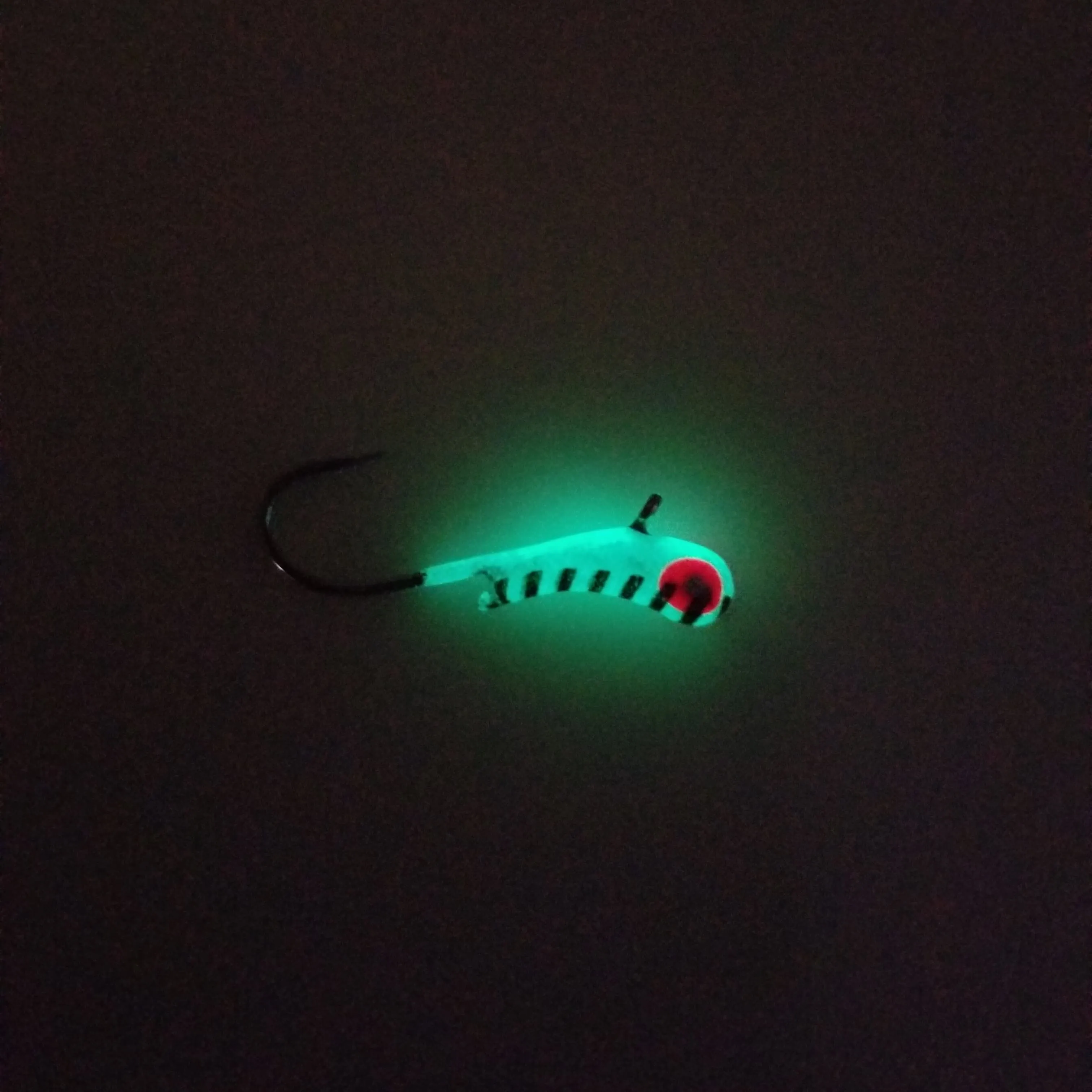 WHITE STRIPE GLOW TUNGSTEN KANOE JIG
